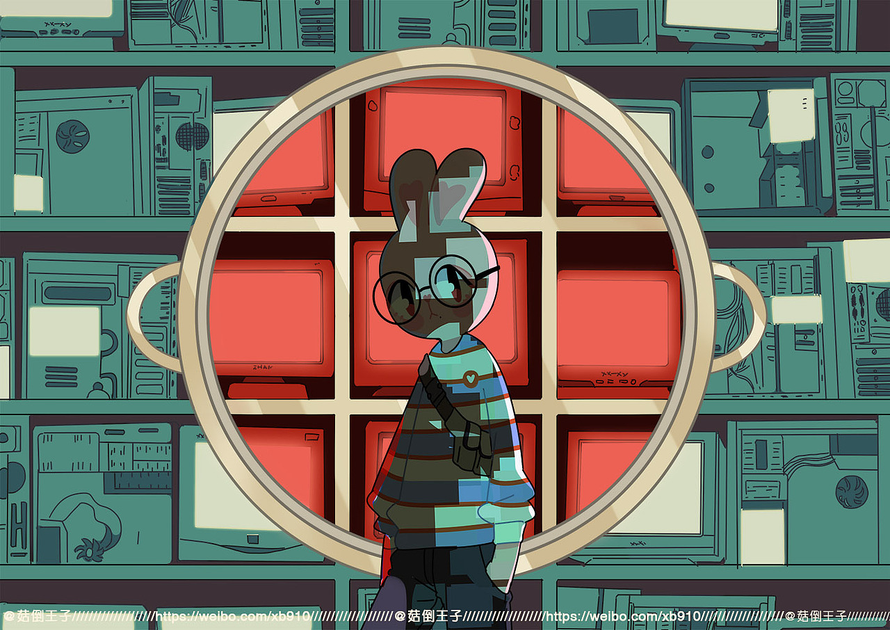 赞比兔，重庆篇（图ZMjU1MzkyMDcy） - 艺术插画 - 站酷设计师菇倒王子原创素材 - 站酷ZCOOL