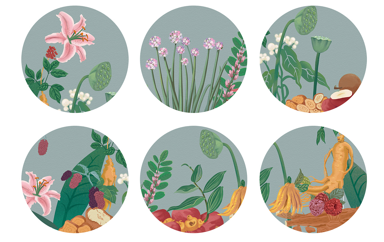 草本植物饮品包装插画 - 原创作品 - 站酷(zcool)