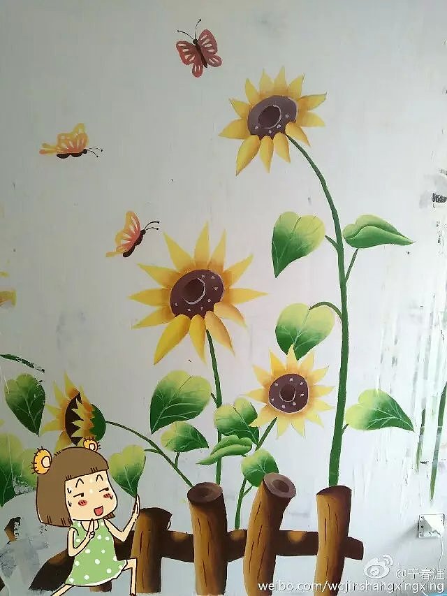 15年半年来练习画的丙烯画学习墙绘本想实现会画画的目标另外小挣点钱