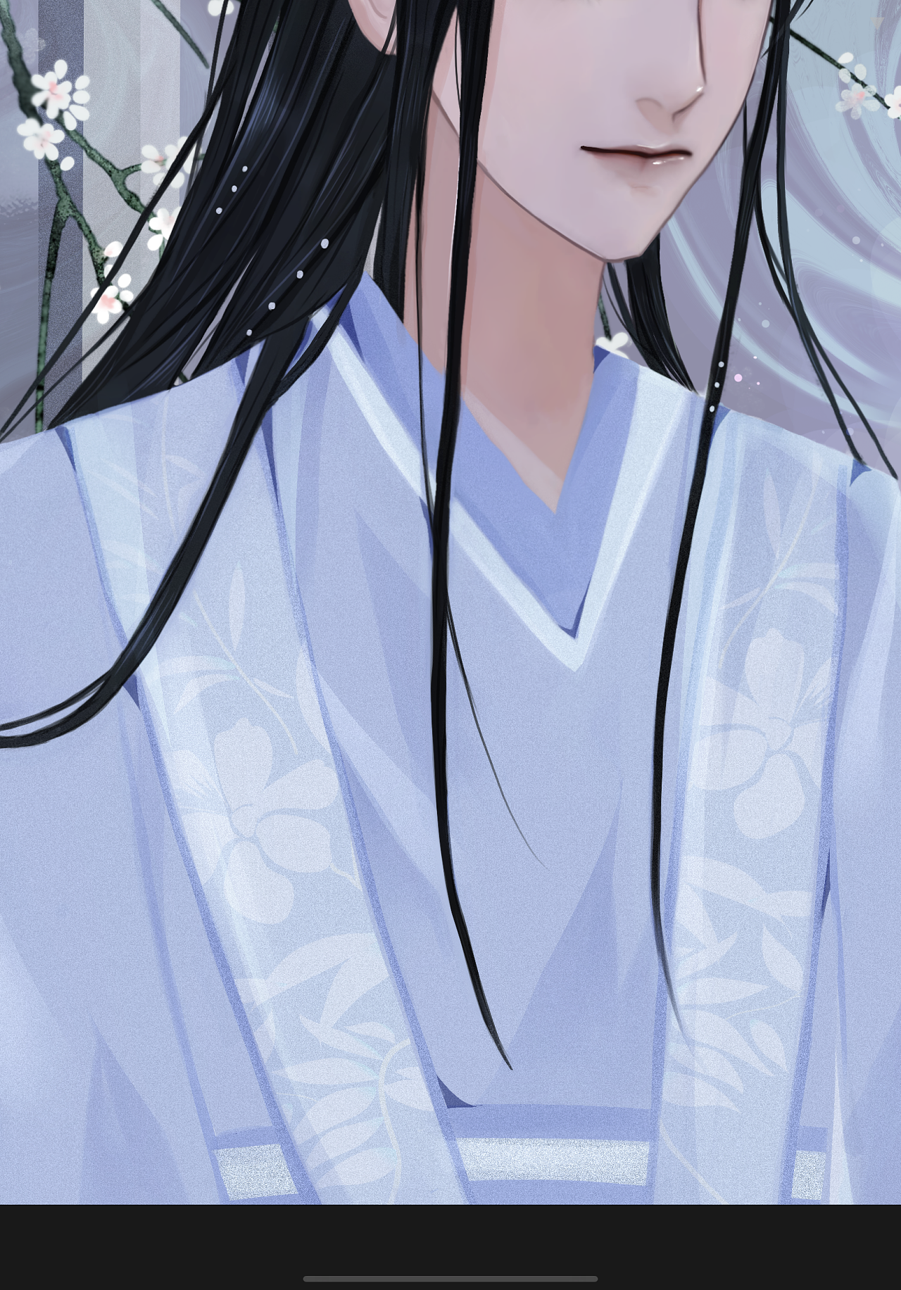 "清冷之人的爱意最致命"#蓝忘机#同人图|插画|商业插画|婉瑜 - 原创作