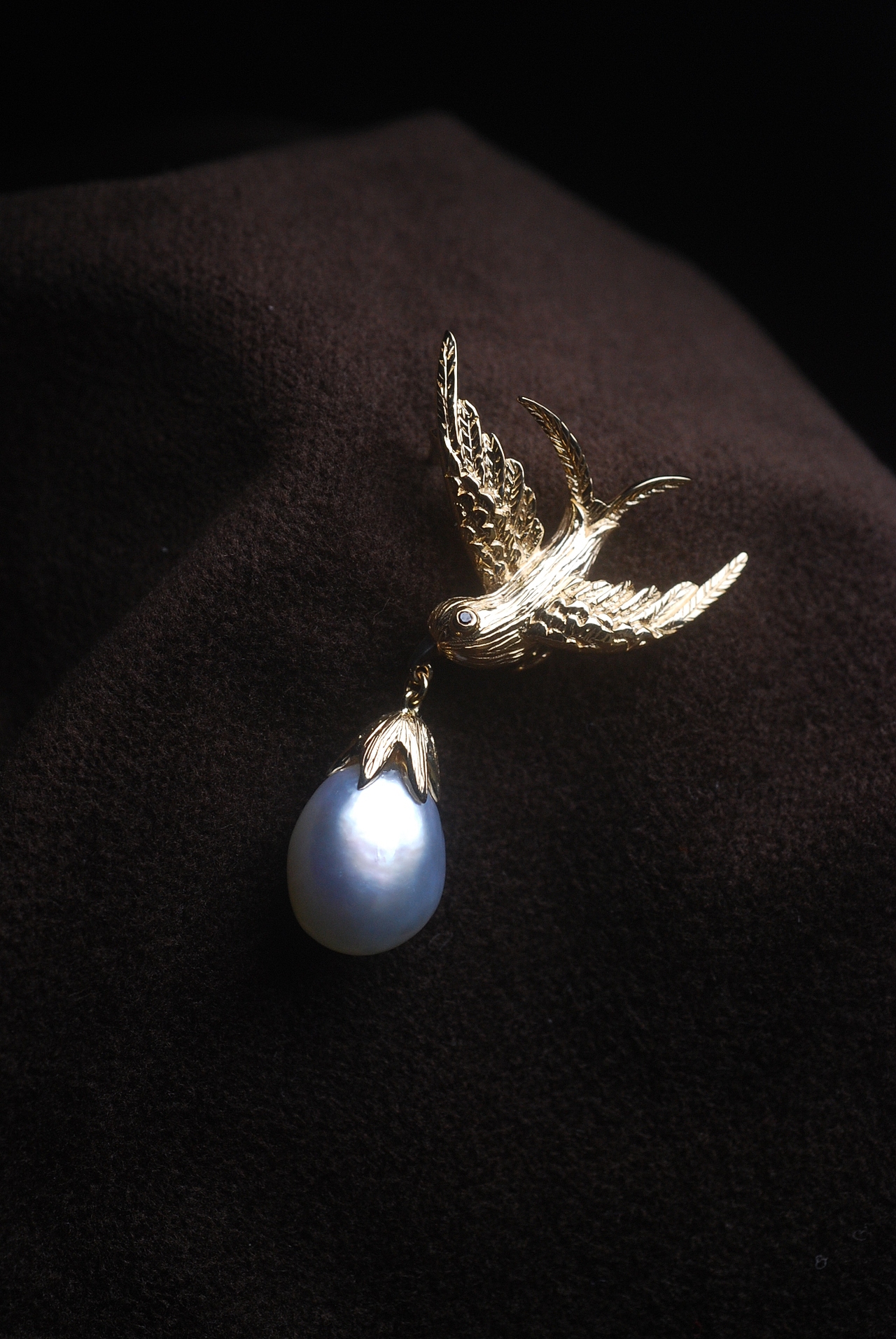 手工制作金燕子胸针过程记录