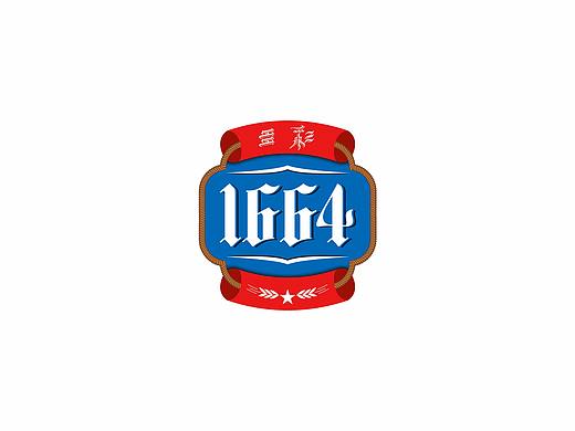 多彩1664logo设计