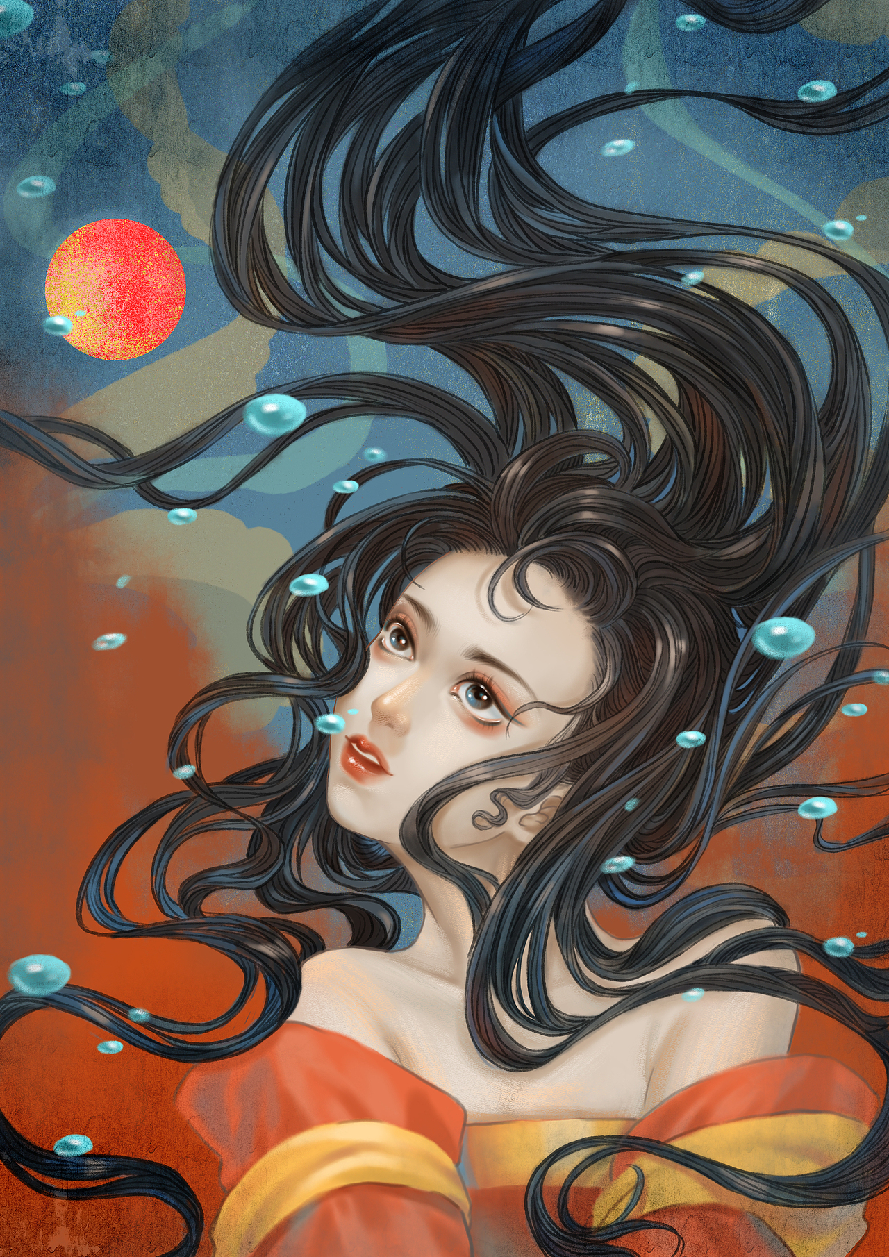 水|插画|创作习作|葱晶_原创作品-站酷zcool