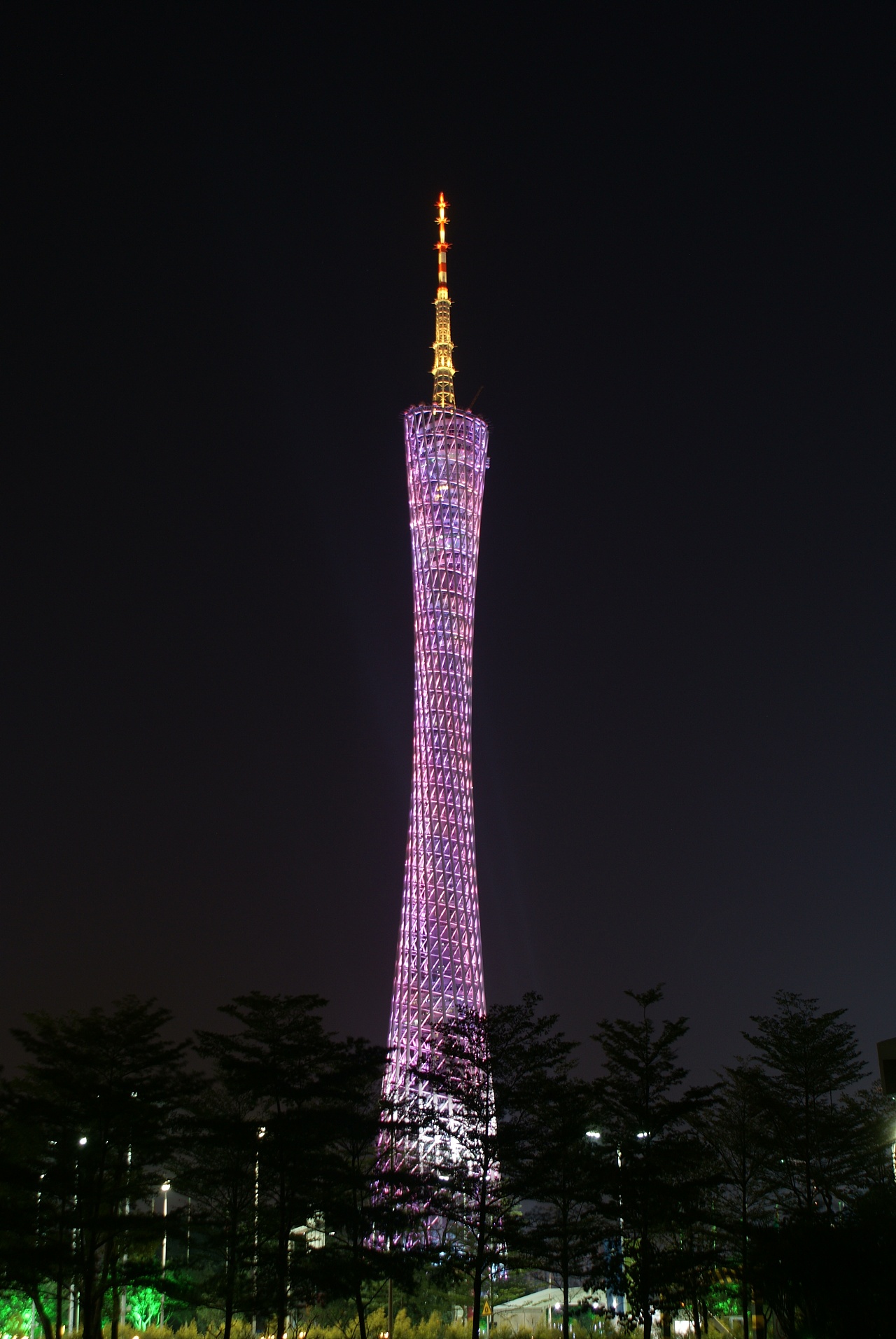 广州最高建筑广州塔夜景壁纸-壁纸高清