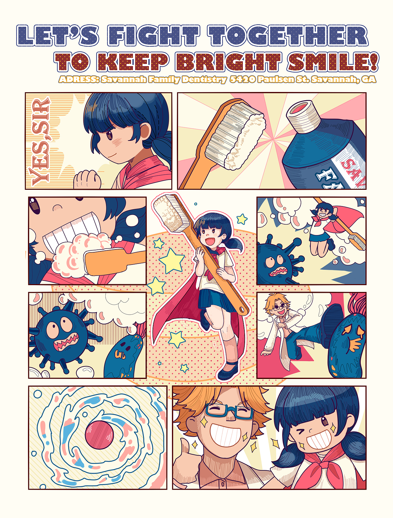 儿童牙科诊所海报宣传设计（图ZMjQ2OTQyMzc2） - 商业插画 - 站酷设计师废云原创素材 - 站酷ZCOOL