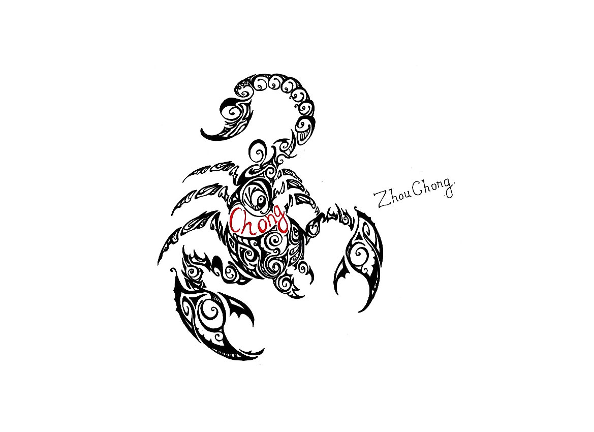 毒蝎子简笔画,蝎子简笔画图片(2) - 伤感说说吧