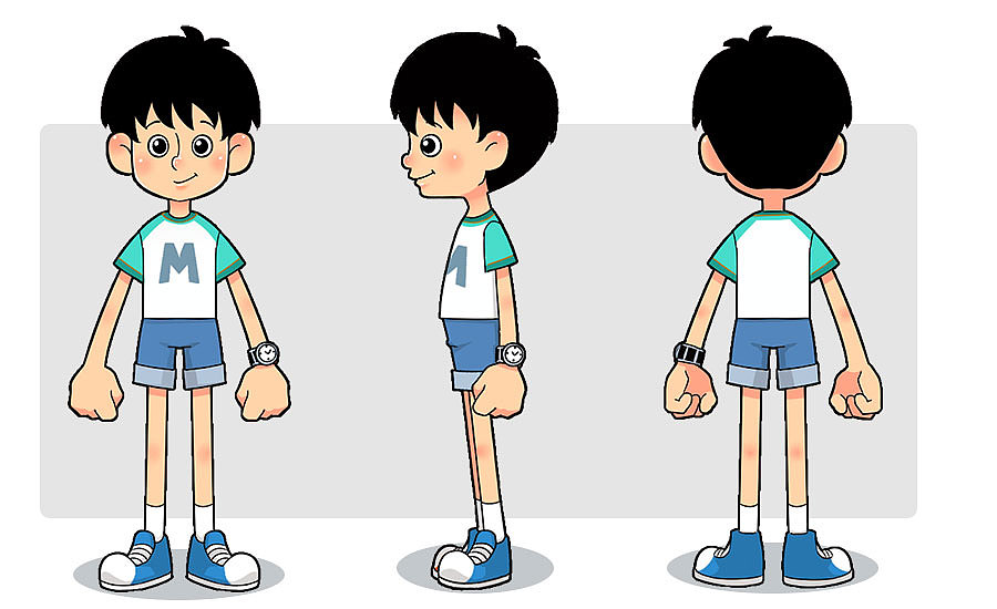 三视图原创作品动漫其他动漫卡通形象人物卡通设计吉祥物设计欧美卡通