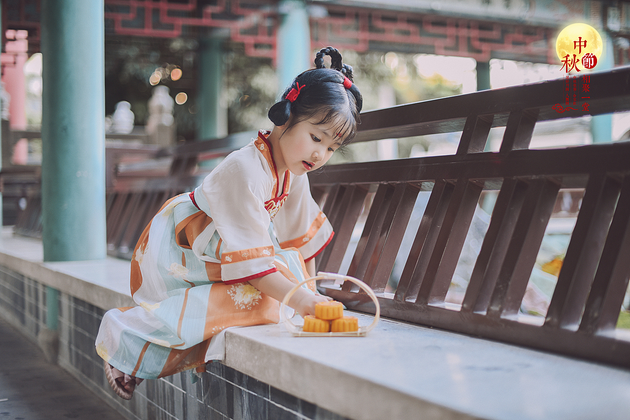 中秋儿童汉服