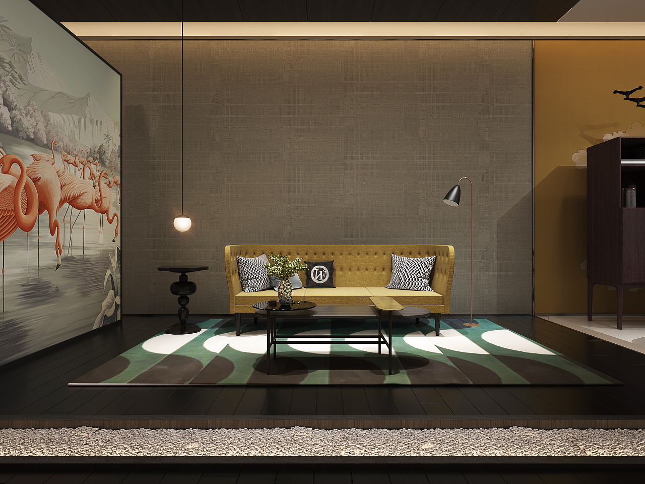 墙布展厅设计|空间|家装设计|arronc_原创作品-站酷zcool