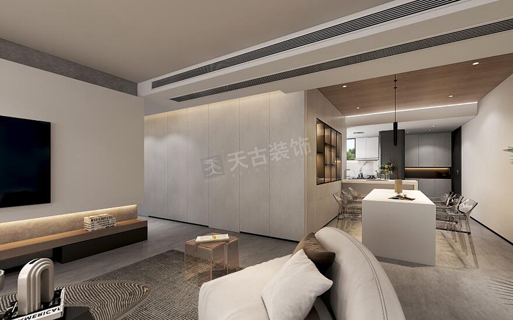 金辉长江铭著153平米户型装修,现代极简风格设计（图ZMjY3OTAzOTQ4） - 家装设计 - 站酷设计师天古装饰燕子原创素材 - 站酷ZCOOL