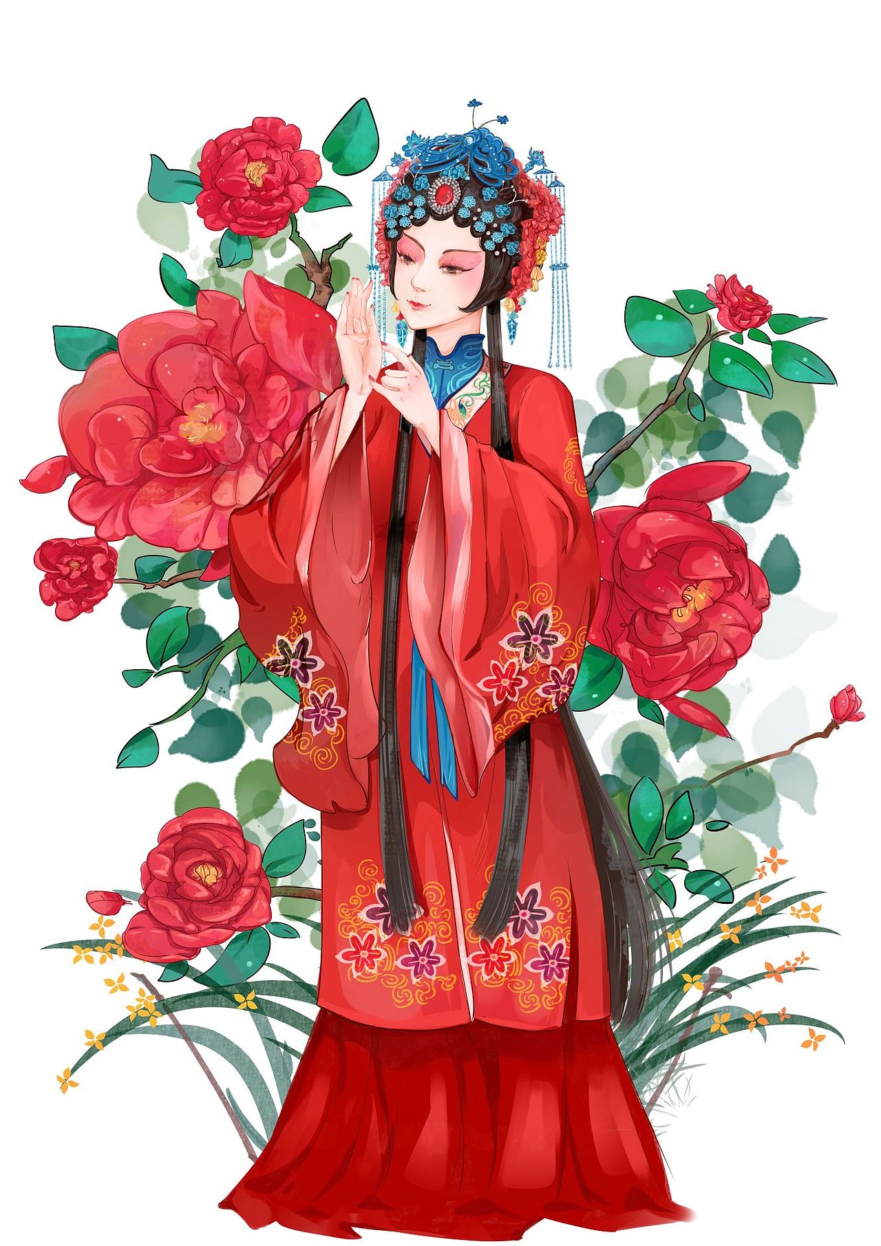 古风包装插画分享～（图ZMzY4MDcwNjI0） - 商业插画 - 站酷设计师点琢工作室原创素材 - 站酷ZCOOL