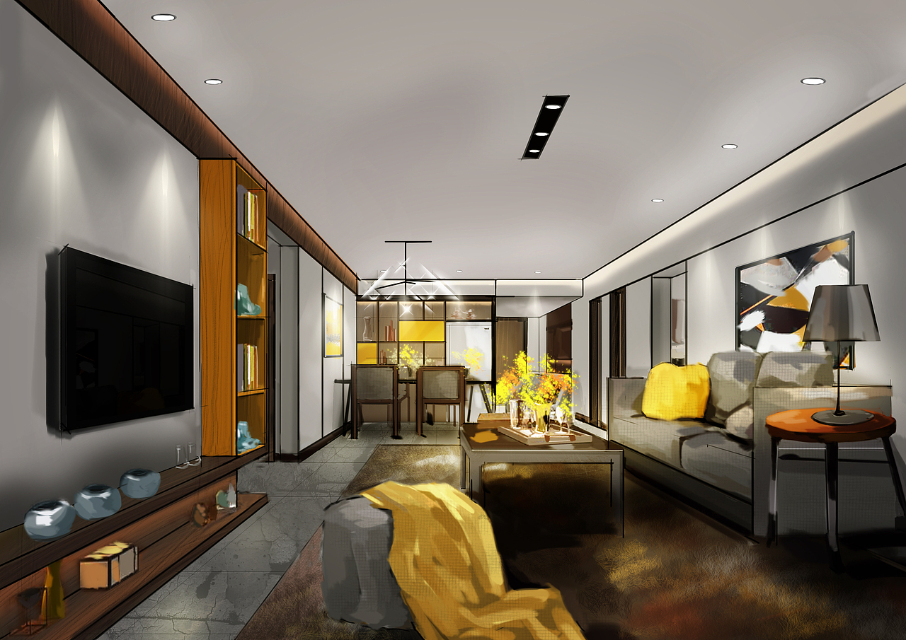 sketchupbook 加手绘版作品（图ZMTEzMzc0NTg0） - 家装设计 - 站酷设计师jennyjuan原创素材 - 站酷ZCOOL