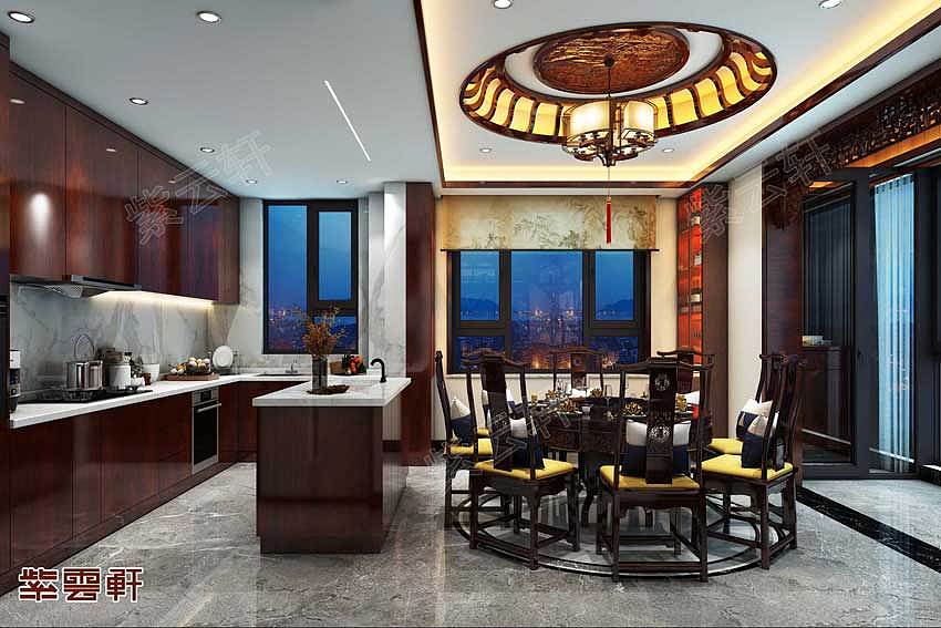 餐厅中式装修效果图紫云轩
