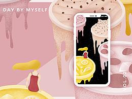 扁平噪点插画合集