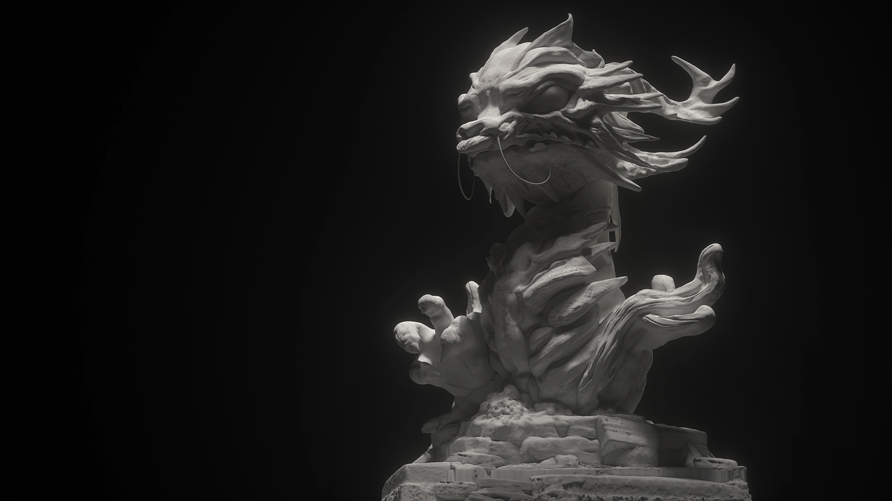 Zbrush第一次雕刻尝试