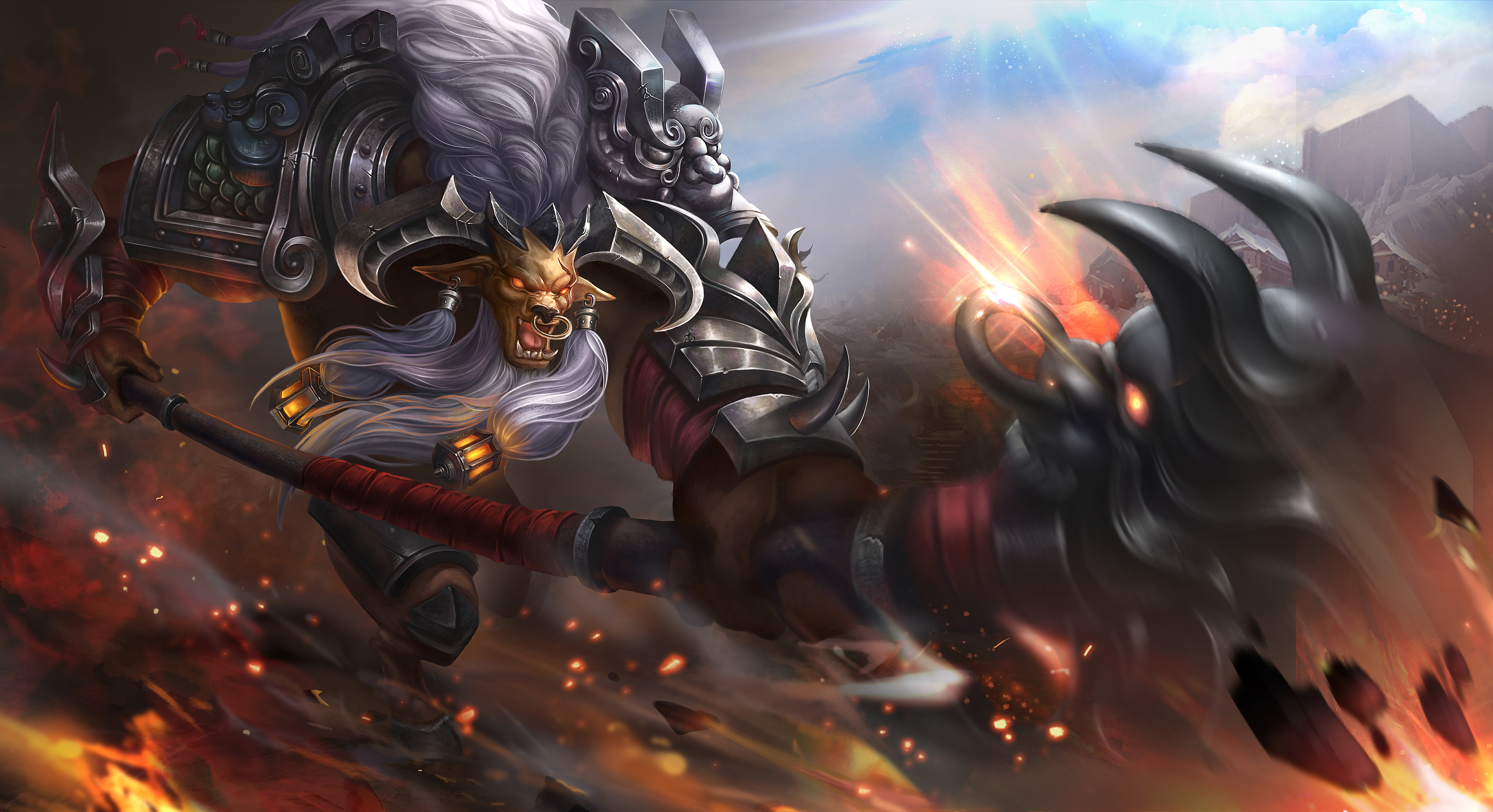 王者荣耀临摹练习|插画|游戏原画|张刀走 - 临摹作品 - 站酷 (zcool)