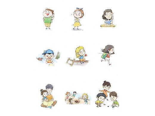 ②美式风格儿童插画人物设计/原创分享😍