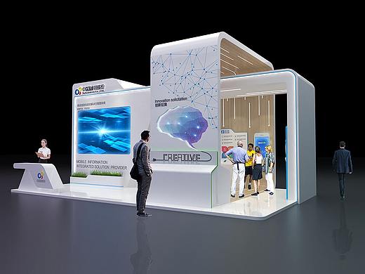 展览展会展台展位展示展馆展厅工装室内3D效果图设计