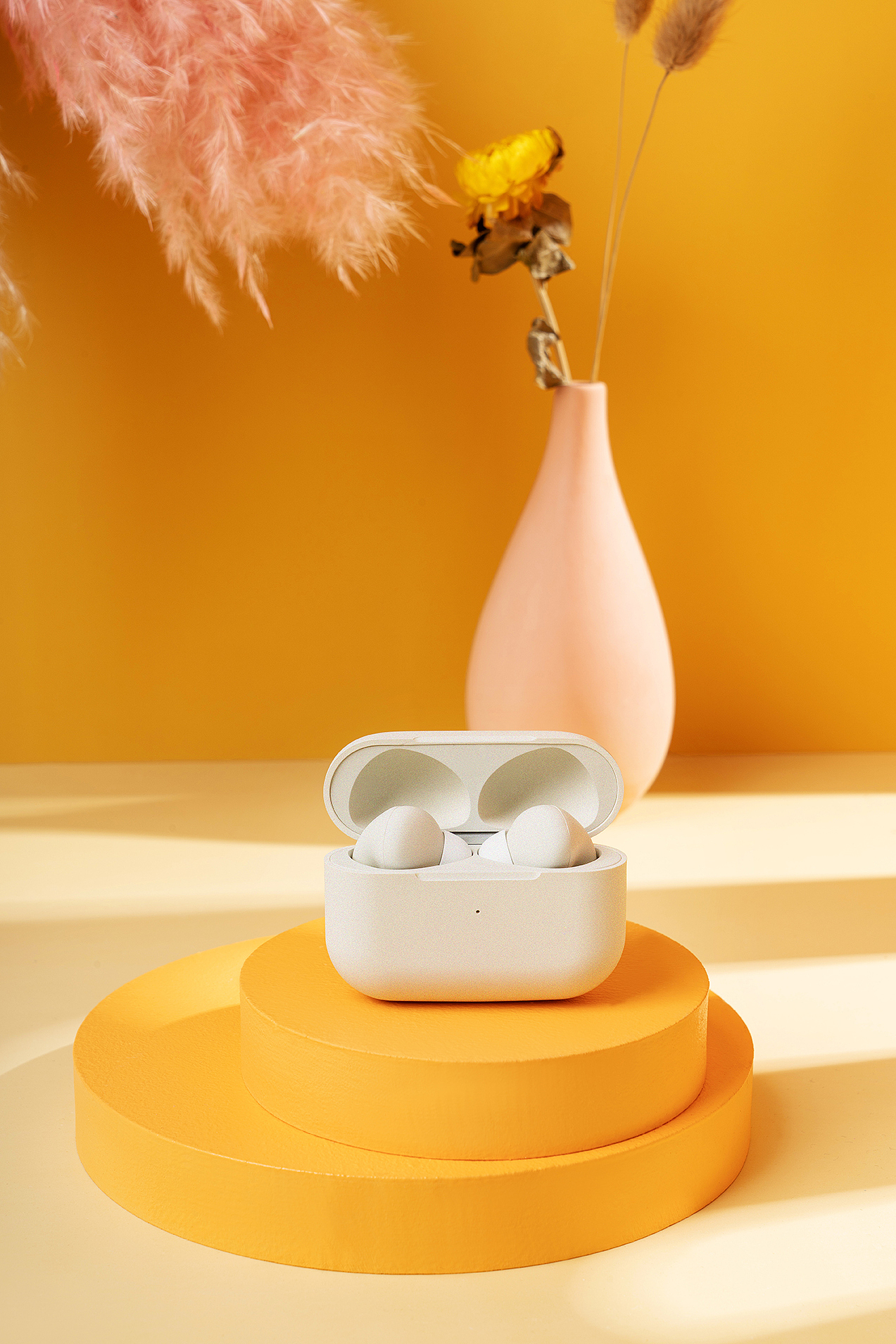 马卡龙色系耳机