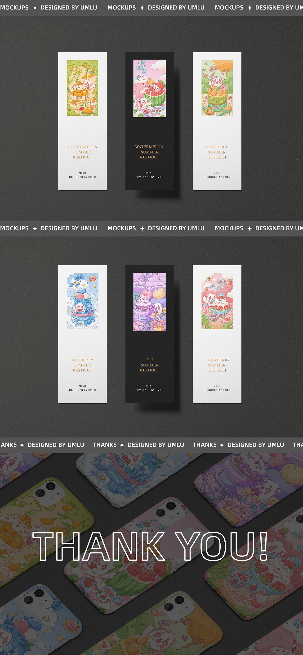 乐划锁屏插画大赏 | 米妖喵吃冰系列（图ZMjY0MDQzMTQ0） - 海报 - 站酷设计师优米鹿原创素材 - 站酷ZCOOL