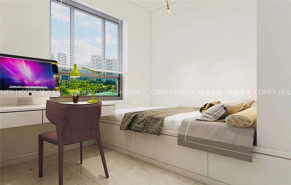 中海珑湾116平现代简约风格装修效果图