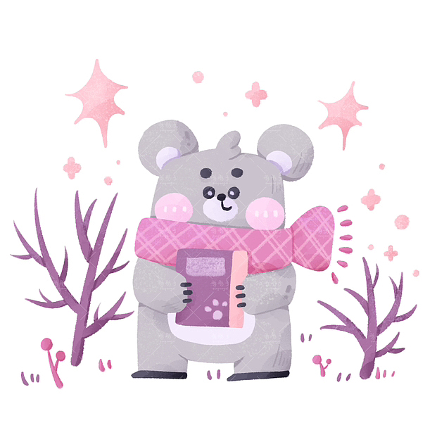 路边的小动物们🐰儿童插画小场景