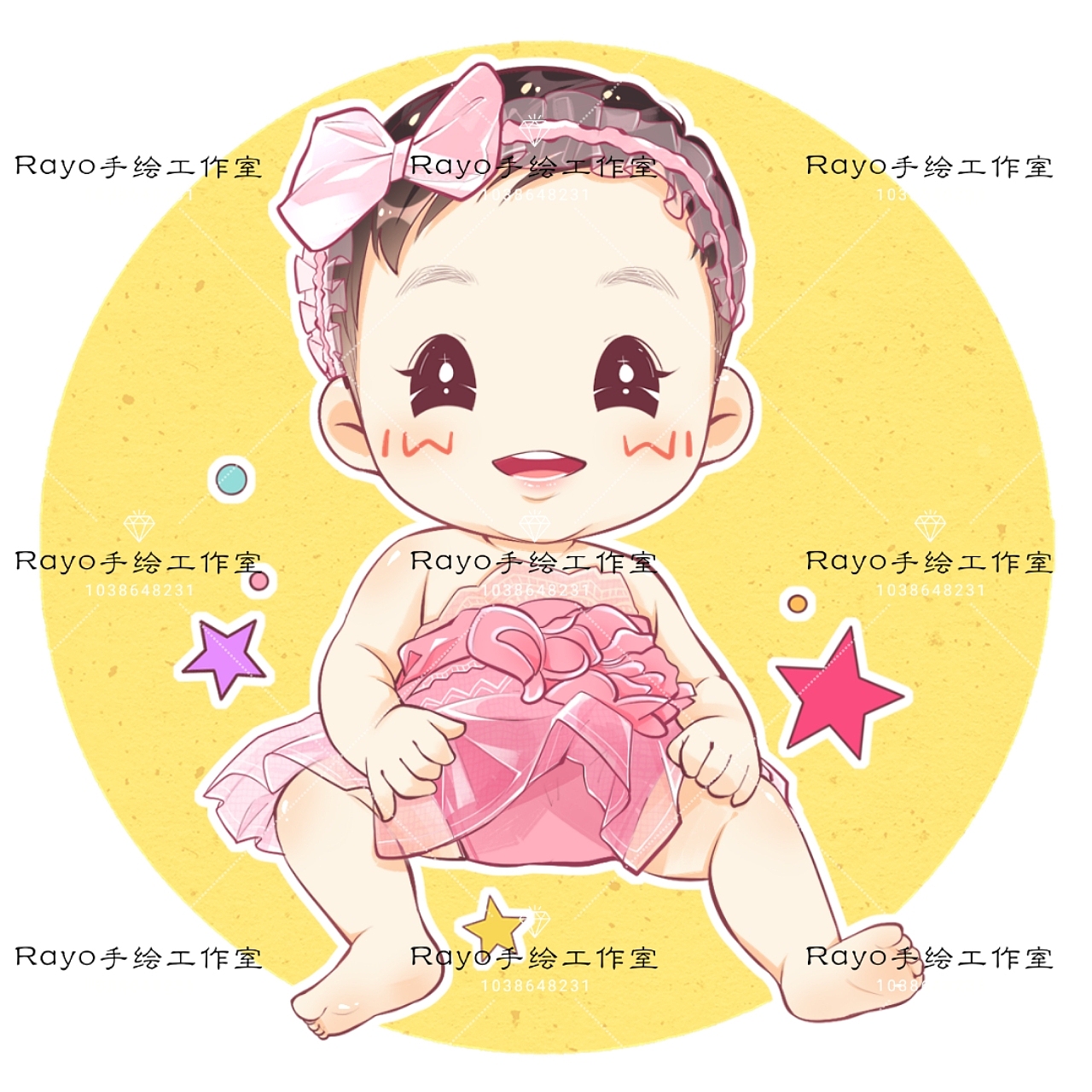 Q版卡通手绘头像（图ZMTEwMDk3MDUy） - 单幅漫画 - 站酷设计师Rayo_Lee原创素材 - 站酷ZCOOL