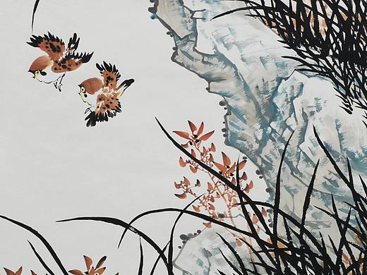 蝉噪林逾静，鸟鸣山更幽