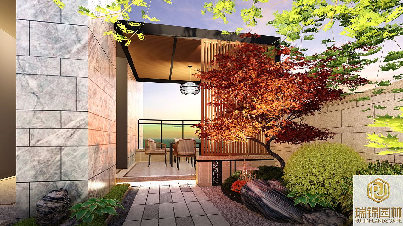 眉山雅安樂(lè)山花園設(shè)計(jì)/私家花園設(shè)計(jì)/現(xiàn)代新中式庭院（圖ZMjc0NTM3Nzgw） - 景觀設(shè)計(jì) - 站酷設(shè)計(jì)師成都瑞錦園林原創(chuàng)素材 - 站酷ZCOOL