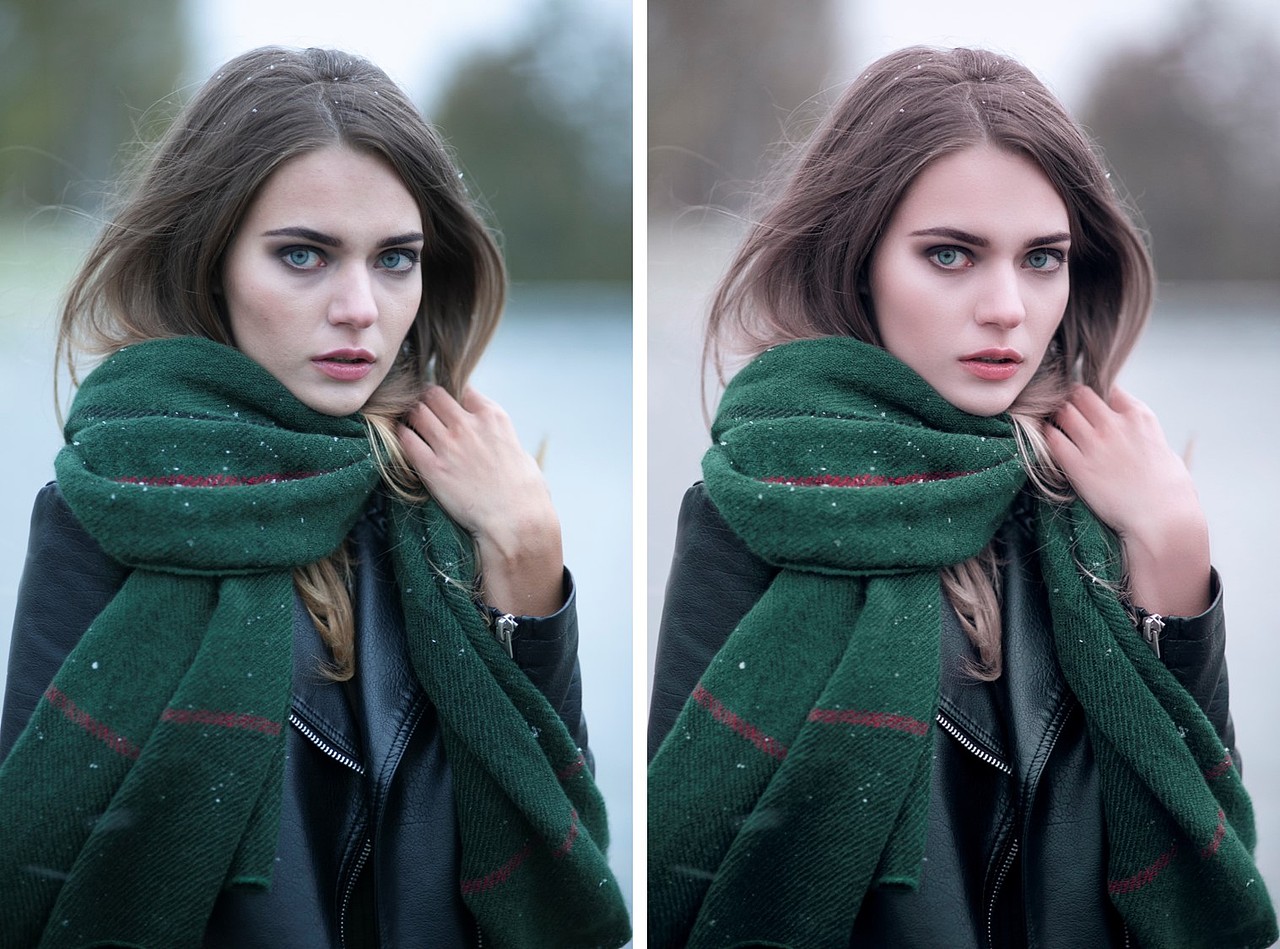 一些国外模特外景的精修