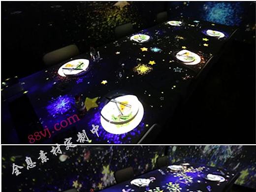 全息投影，餐厅全息投影，全息主题餐厅，全息投影素材
