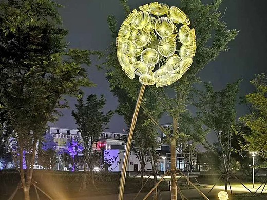 公园广场灯光亮化蒲公英灯 造型景观灯 专业工厂 铭星