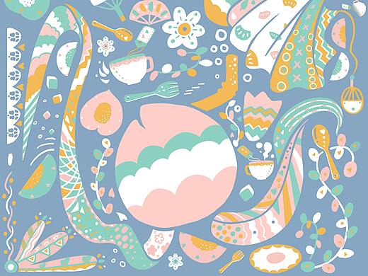 水果插画壁纸