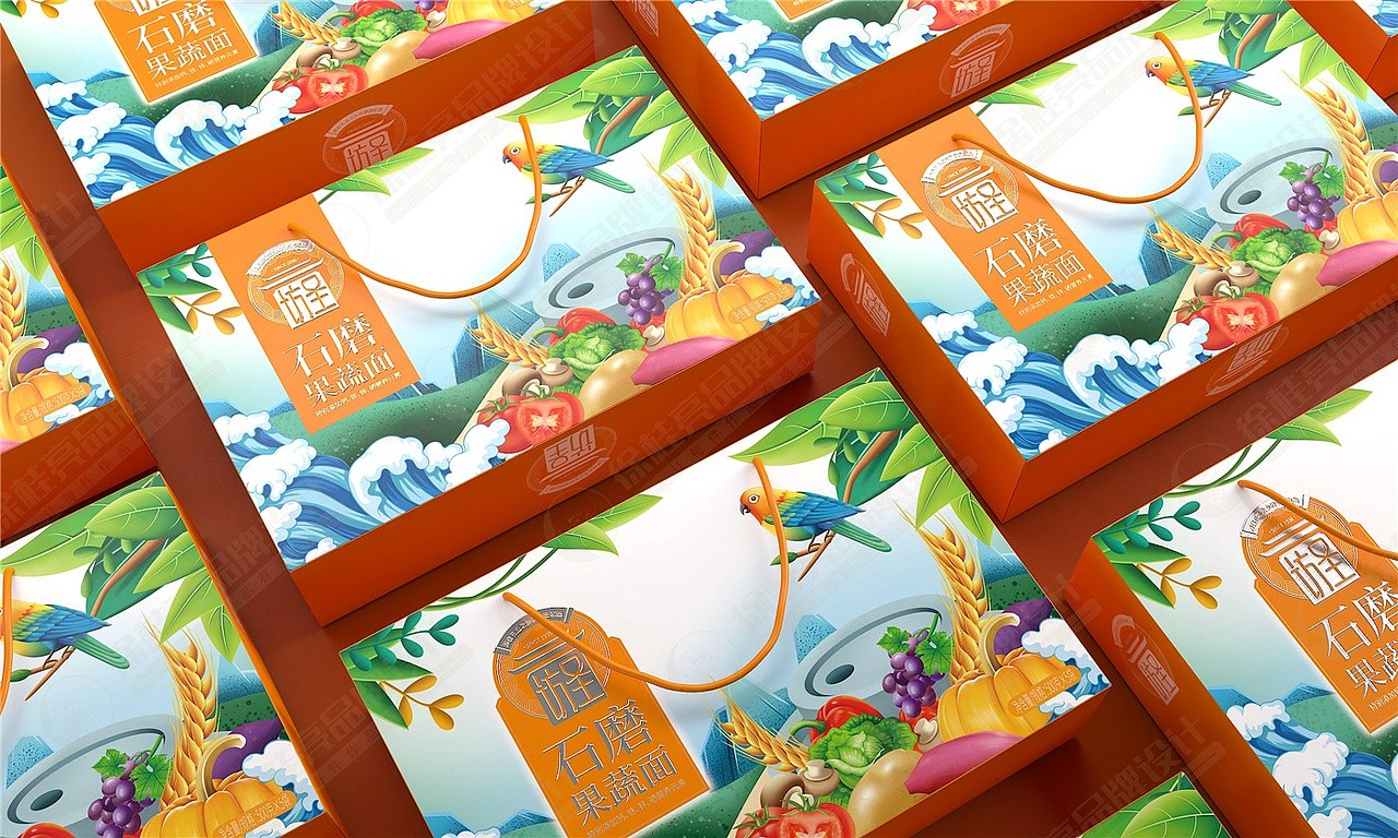 访圣蒸面与杂粮——徐桂亮品牌设计!