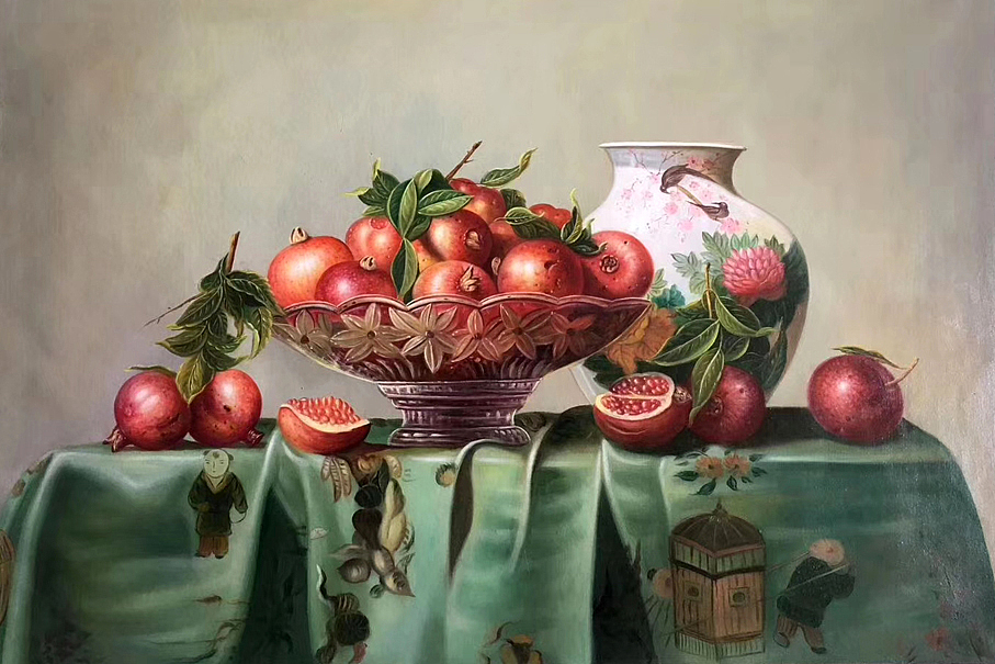 静物油画|纯艺术|绘画|壹伍玖艺术_原创作品-站酷(zcool)