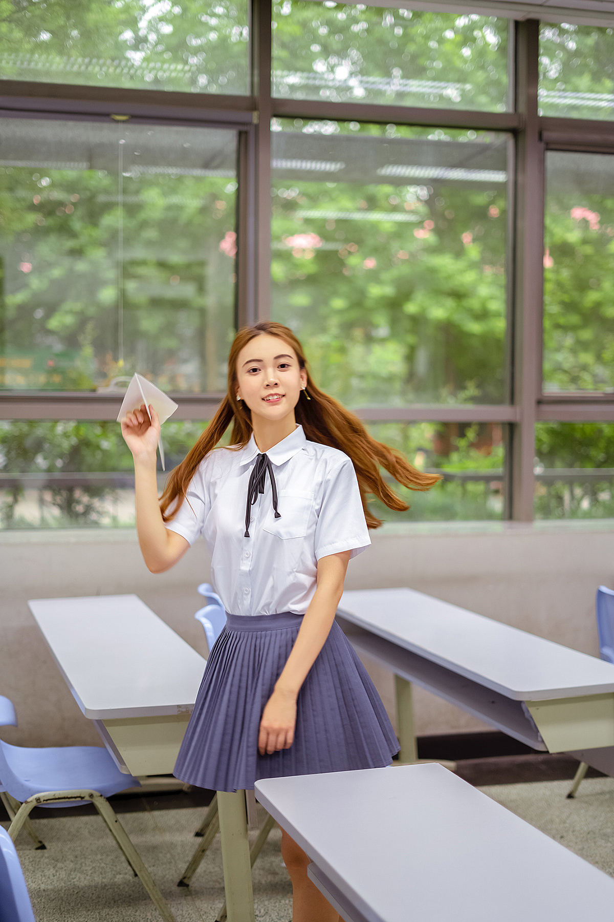 毕业季北体女生毕业照