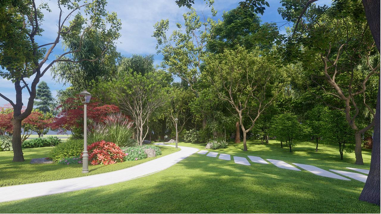 现代简约 办公区景观设计