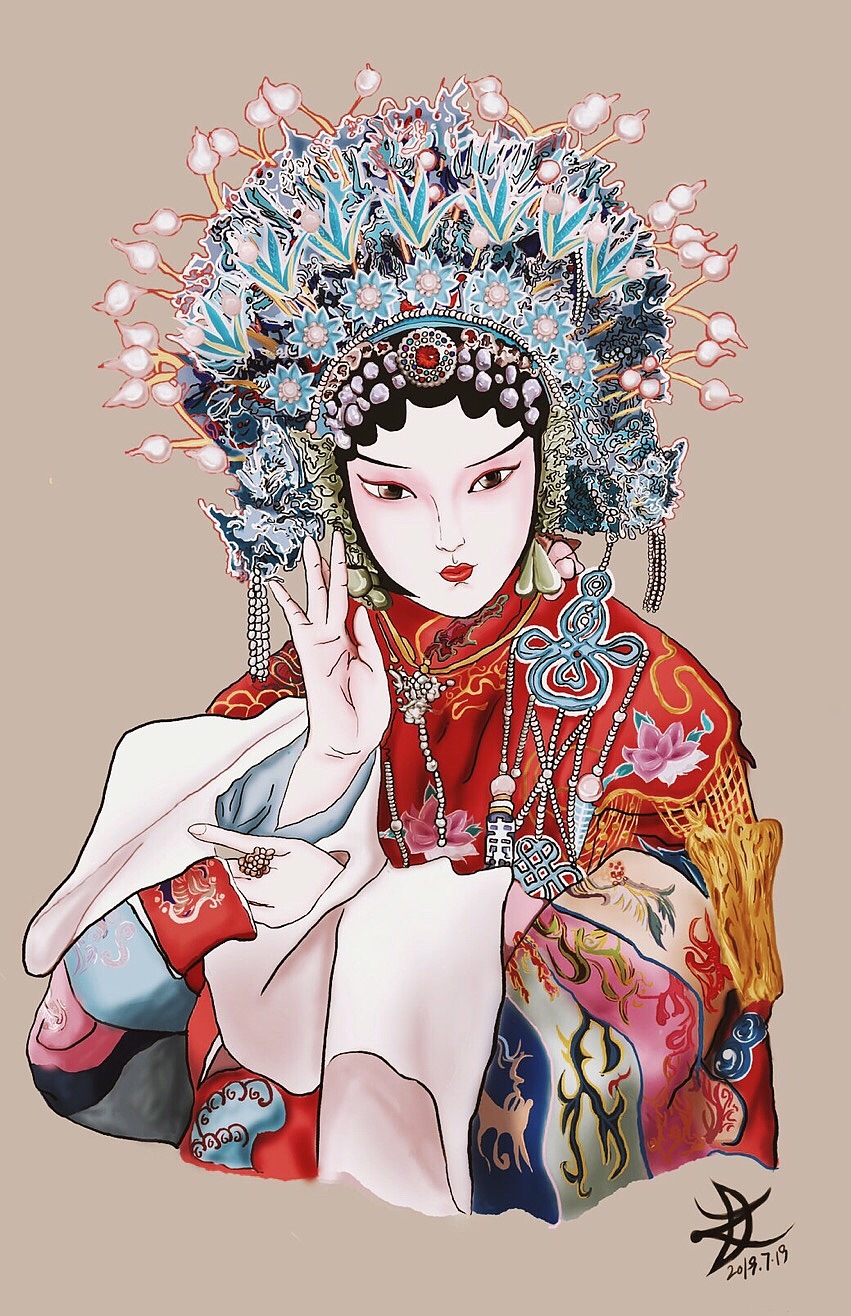 中国风|插画|创作习作|丁哥哥_原创作品-站酷zcool