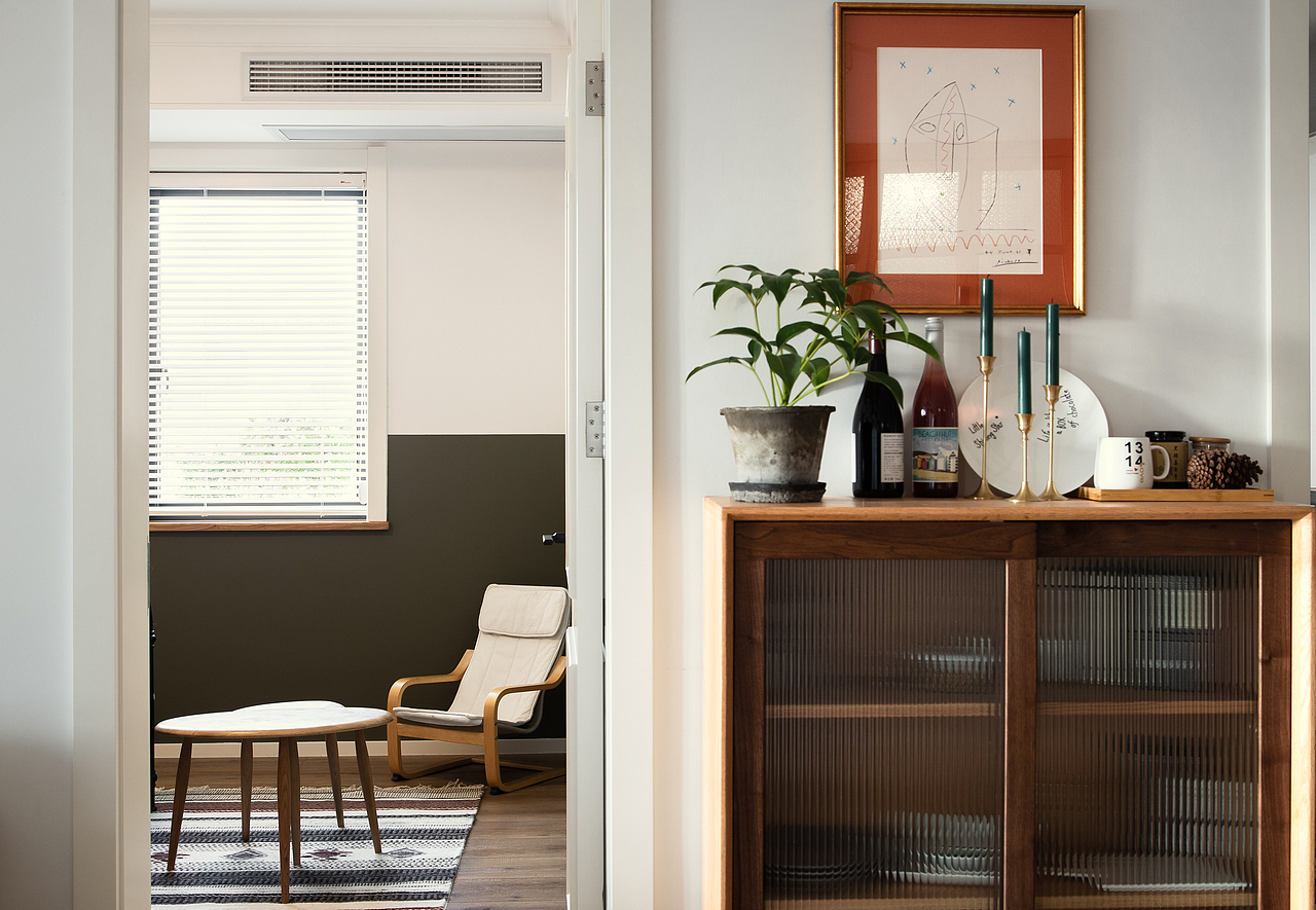 麻吉空间设计 | 中古式—顶峰公寓（图ZMjQ4MzY1Njk2） - 家装设计 - 站酷设计师麻吉空间设计原创素材 - 站酷ZCOOL