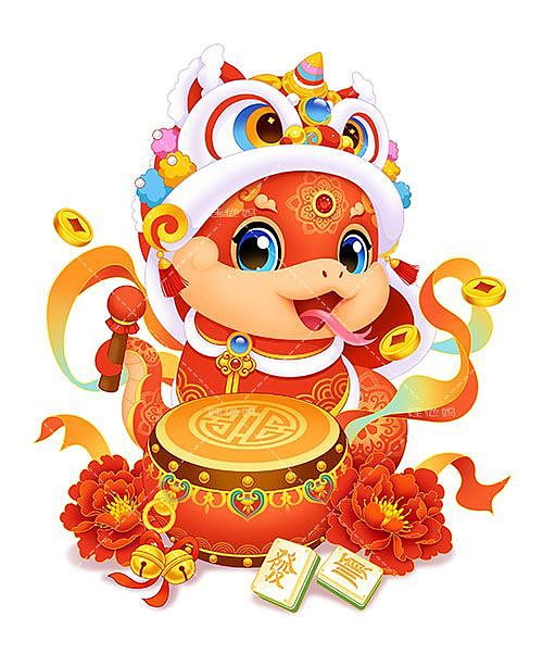 （娃他妈）2025蛇年生肖IP（图ZMzYyMTIyNDEy） - 商业插画 - 站酷设计师娃他妈原创素材 - 站酷ZCOOL