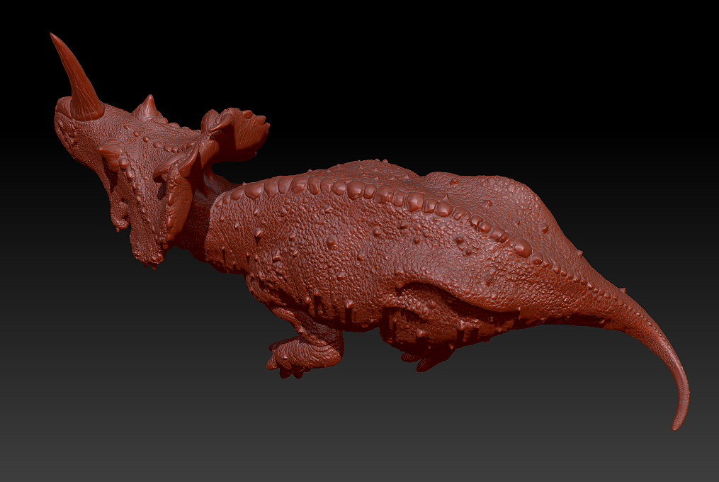 厚鼻龙 尖刺龙 3d打印模型