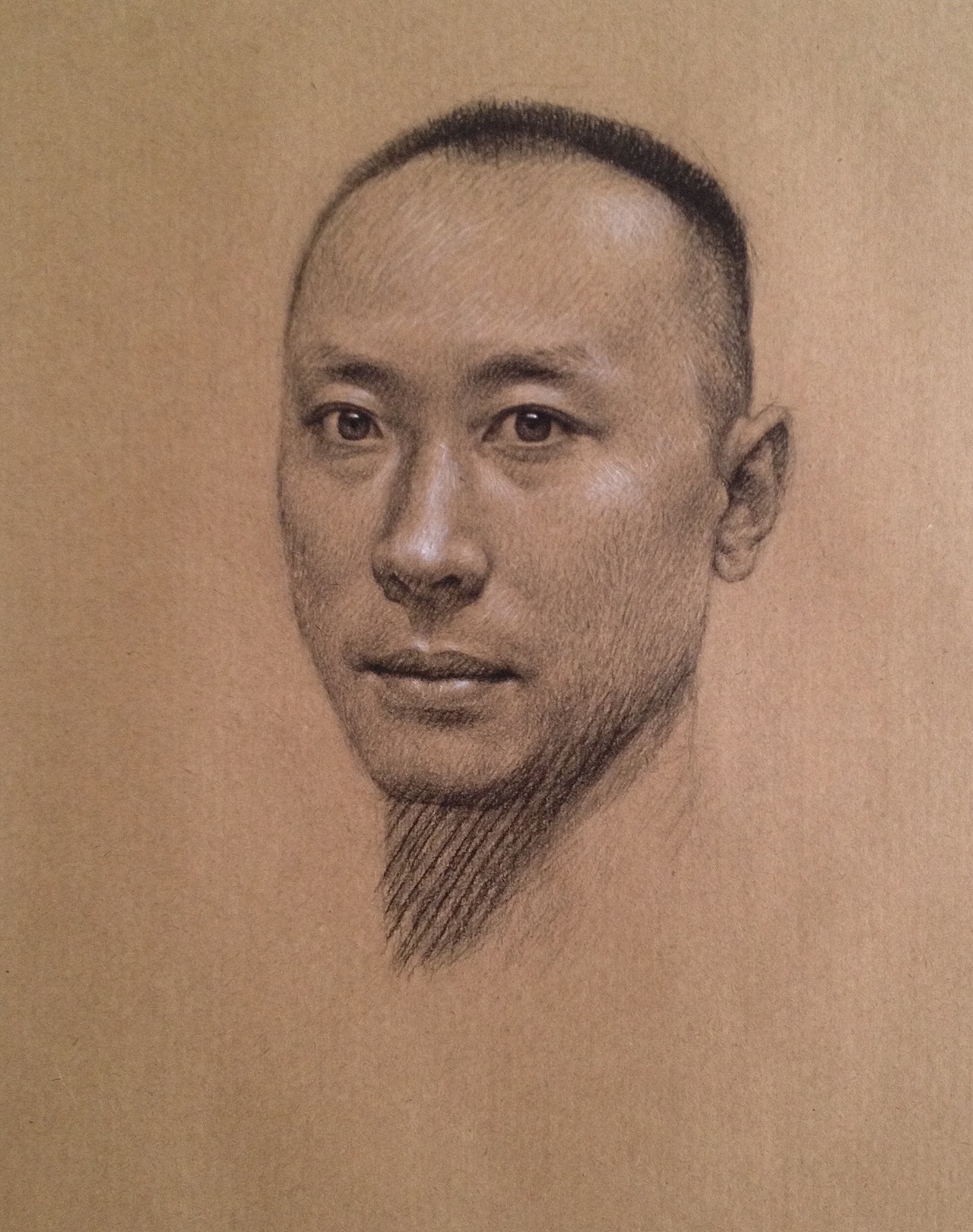 素描练习——炭笔牛皮纸