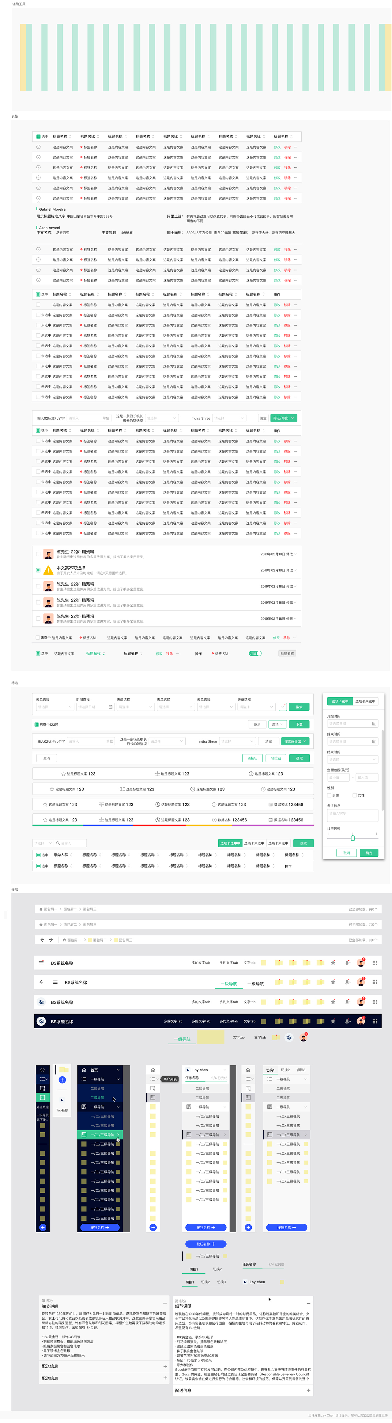 Lay设计PC端组件库【视觉规范文档篇】