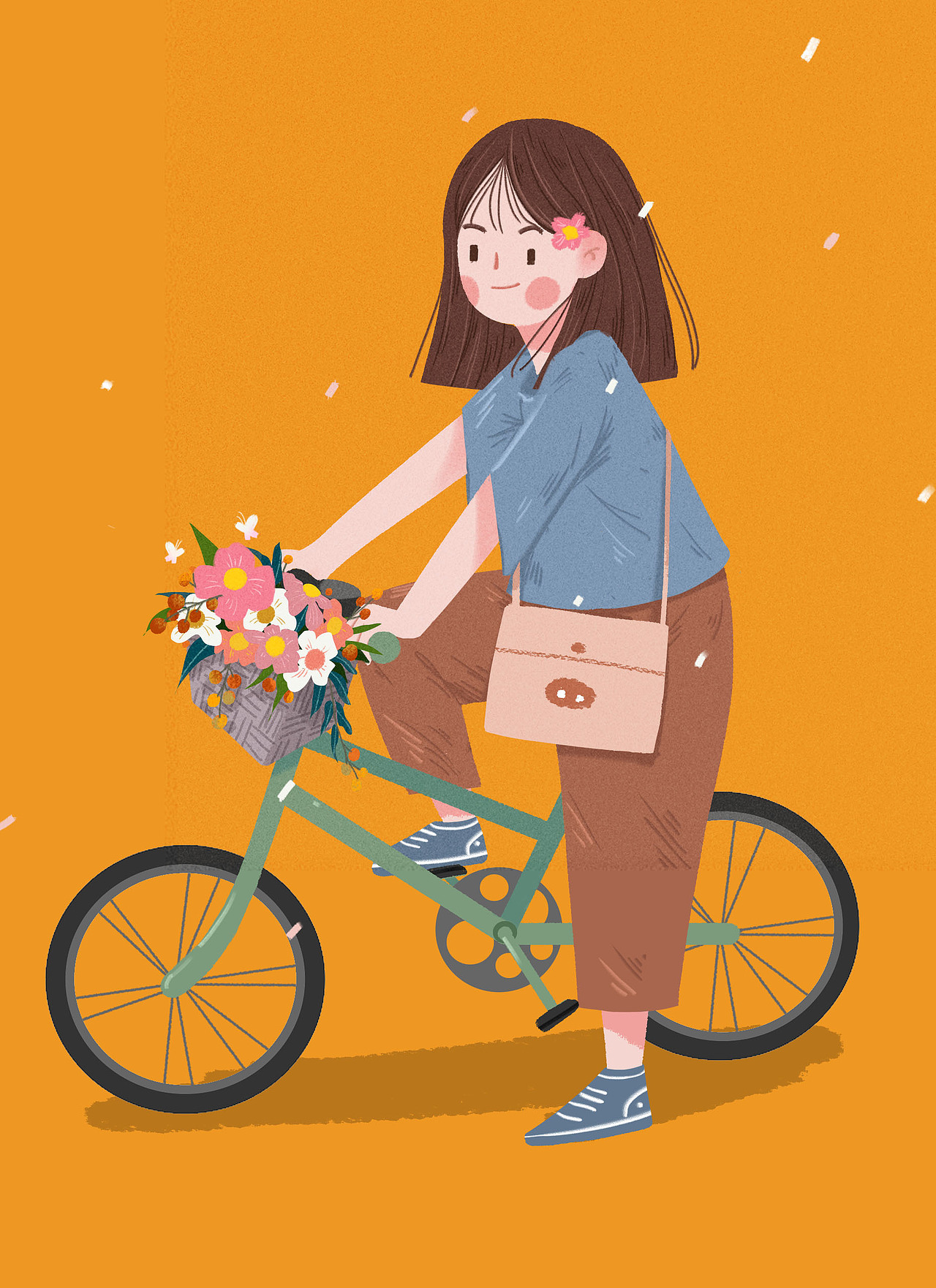 短发女孩记