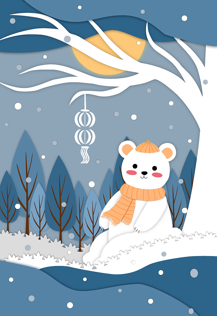 下雪小插画合辑