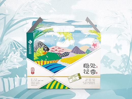 清新自然的大米包装设计