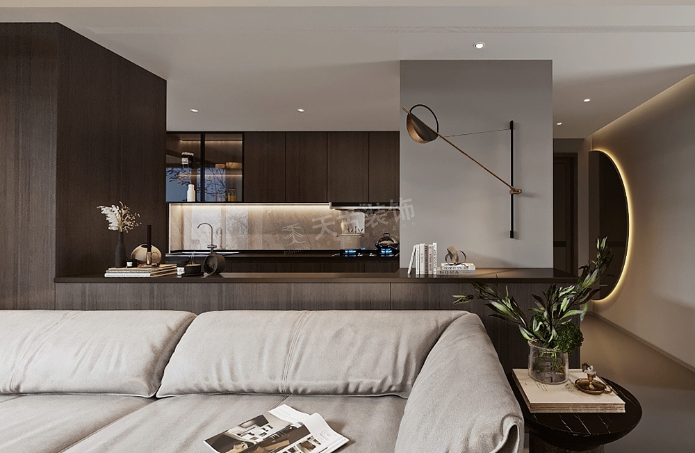 金科绿韵康城装修,错层现代简约风格设计