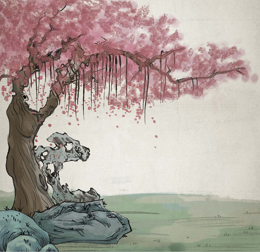 水墨黄鹤楼（图ZMTg1MDkyMzg4） - 艺术插画 - 站酷设计师皖玉原创素材 - 站酷ZCOOL