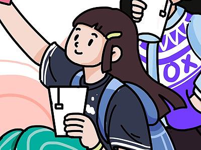 女生小日常（个人主页-ZNTgyNDU5ODg=） - 商业插画 - 站酷设计师菟大乐原创素材 - 站酷ZCOOL