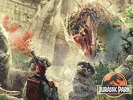 合成海报练习【侏罗纪公园】